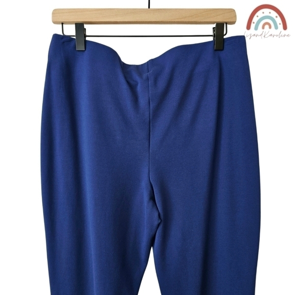 Chico's Ponte Knit Pull On High Waist Blue Leggings Pants - Picture 5 of 8